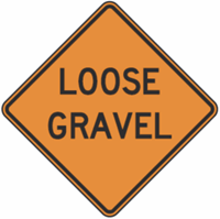 Loose Gravel Construction 30"x30"